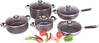 Aluminum alloy non-stick 10Pcs c