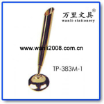 供应万里文具金属铜台笔 金属工艺配套台笔(图)