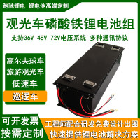 定制48v72v动力电池 旅游观光车高尔夫球车磷酸电池
